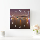 Ben Franklin Bridge Vierkante Klok (Huis)