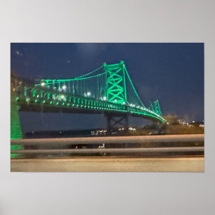 Ben Franklin-brug Philadelphia Poster