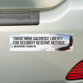Ben Franklin Bumpersticker (Op auto)