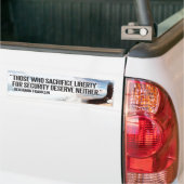 Ben Franklin Bumpersticker (Op Truck)