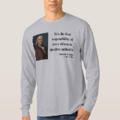 Ben Franklin Citaat 3b T-shirt (Voorkant)