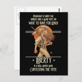 Ben Franklin citeert: Goed bewapende lamp Briefkaart (Voorkant / Achterkant)