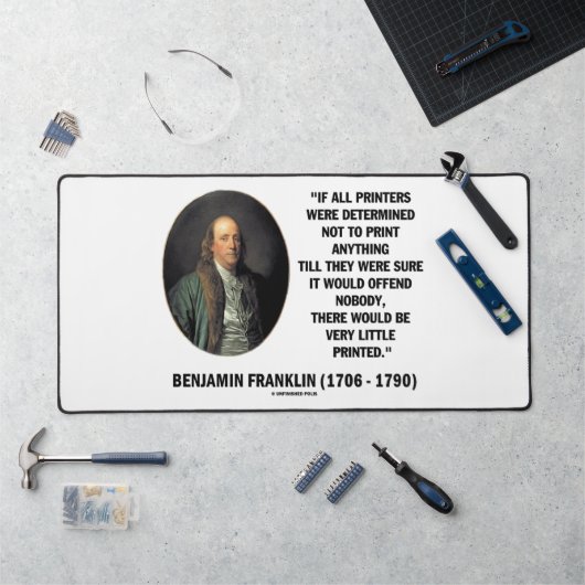 Ben Franklin drukt geen gedrukte prijsopgave af Bureaumat (Werkstation)