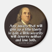 Ben Franklin: Elke maatschappij die een... Magneet (Voorkant)