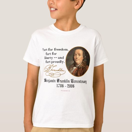 Ben Franklin - Fart Prouly T-shirt (Voorkant)