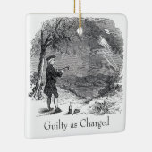 Ben Franklin Guilty beschuldigd Keramisch Ornament (Rechts)