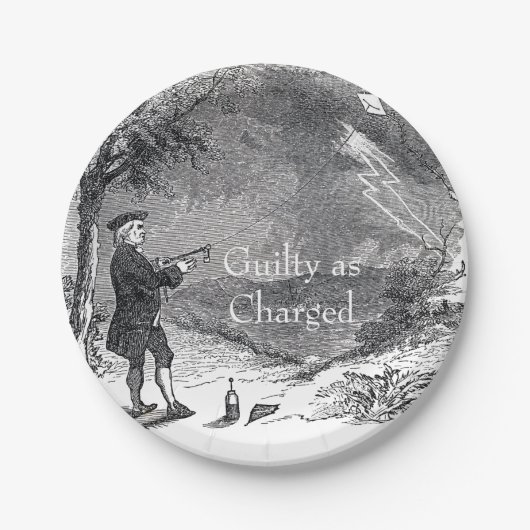 Ben Franklin Guilty beschuldigd Papieren Bordje (Voorkant)