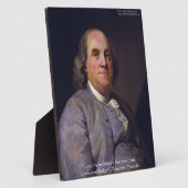 Ben Franklin "Heb uw Naaste lief" Fotoplaat (Zijkant)