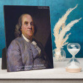 Ben Franklin "Heb uw Naaste lief" Fotoplaat (Zijkant)