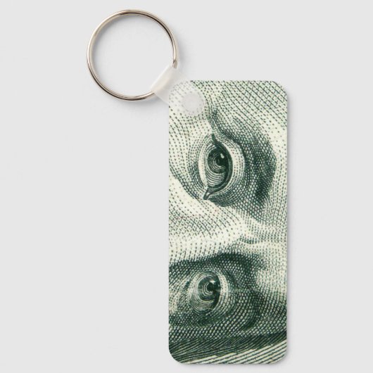 Ben Franklin Hundred Dollar Bill Sleutelhanger (Voorkant)