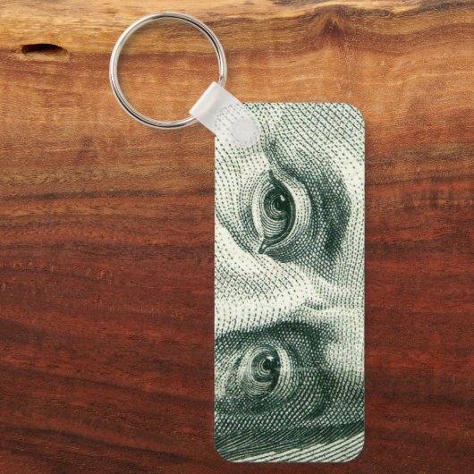 Ben Franklin Hundred Dollar Bill Sleutelhanger (Voorkant)