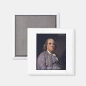 Ben Franklin: "Liefde van hun buur, maar.." Citaat Magneet (Voorkant / Achterkant)