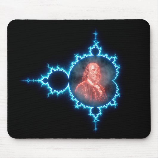 Ben Franklin Mandelbrot Fractal Muismat (Voorkant)