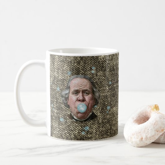 Ben Franklin met kauwgom Koffiemok (Met donut)