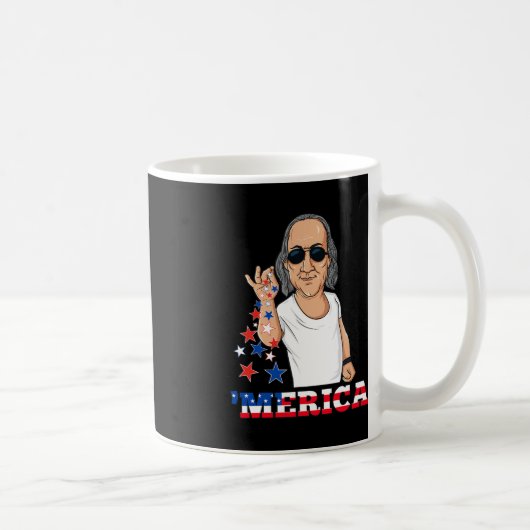 Ben Franklin op 4 juli Merica Koffiemok (Rechts)