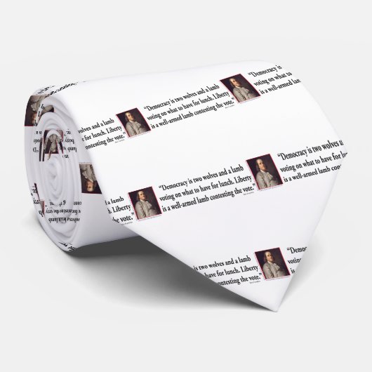 Ben Franklin over de controle op het Pistool Stropdas (Opgerold)