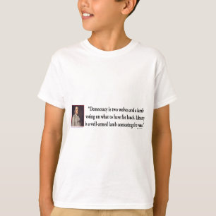 Ben Franklin over de controle op het Pistool T-shirt