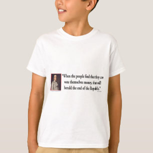 Ben Franklin over democratie T-shirt