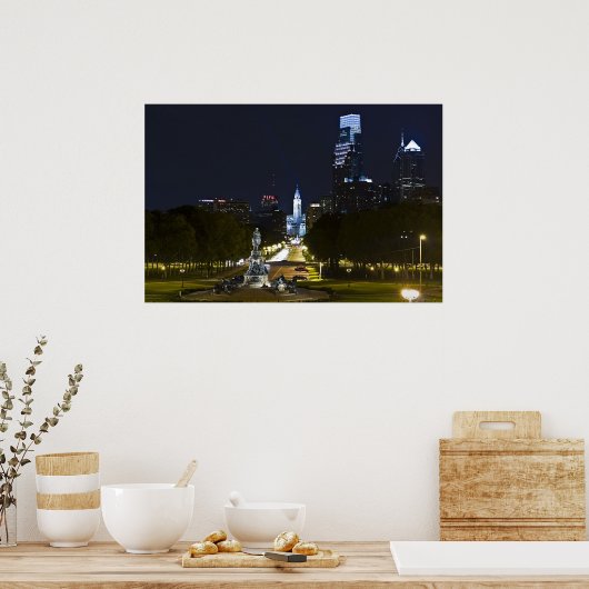 Ben Franklin Parkway Poster (Keuken)
