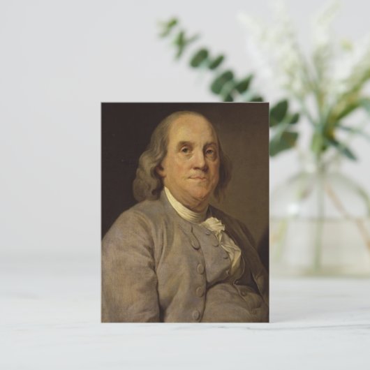 Ben Franklin Portrait Briefkaart (Staand voorkant)