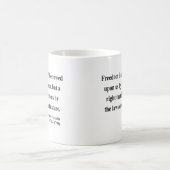 Ben Franklin Quote 4a Koffiemok (Center)