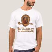 Ben Franklin Quote: Veiligheid boven vrijheid T-Sh T-shirt (Voorkant)