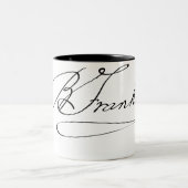 Ben Franklin Signature Tweekleurige Koffiemok (Center)