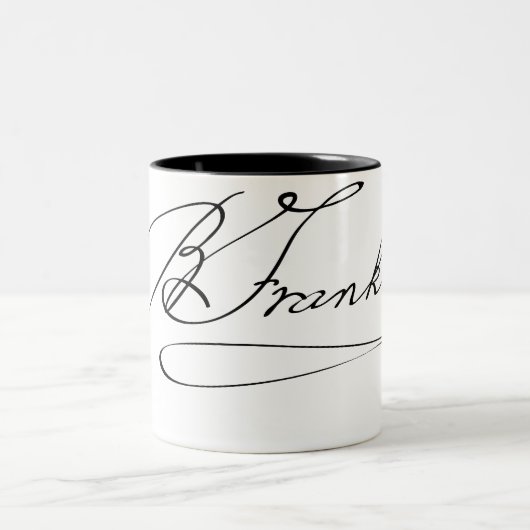 Ben Franklin Signature Tweekleurige Koffiemok (Center)