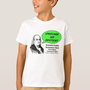 Ben Franklin spreekt Duits T-shirt