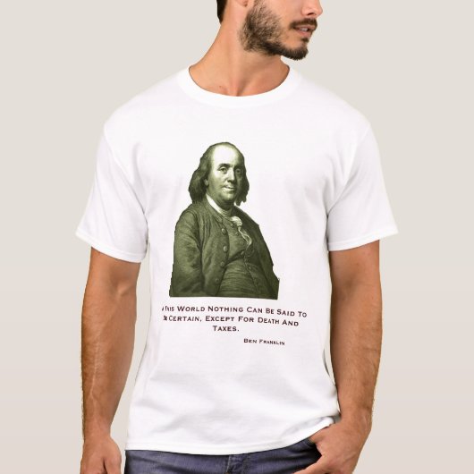 Ben Franklin T-Shirt (Voorkant)