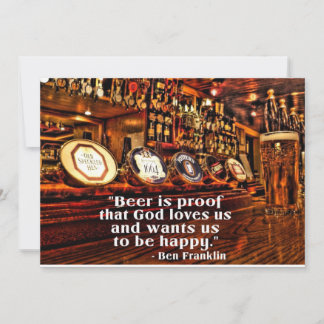 Ben Franklin's beroemde Beer Quote