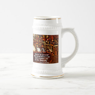 Ben Franklin's beroemde Beer Quote Bierpul