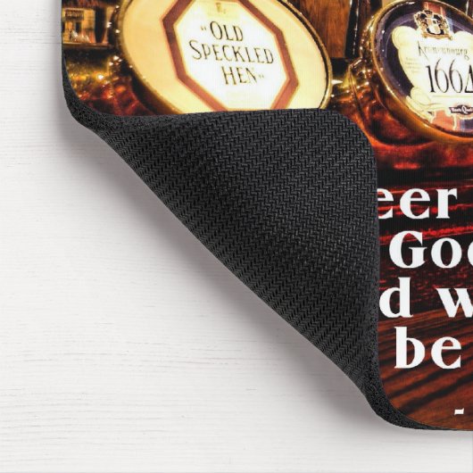 Ben Franklin's beroemde Beer Quote Muismat (Hoek)