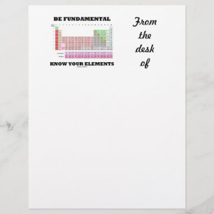 Ben fundamenteel op de hoogte uw elementen (period