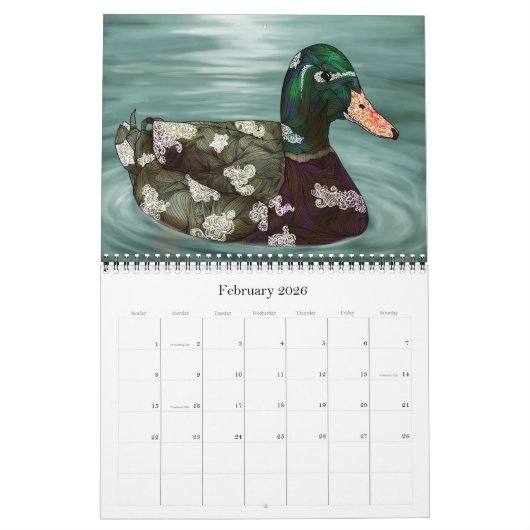 Ben Geiger's Abstracte dierkalender Kalender (Feb 2026)