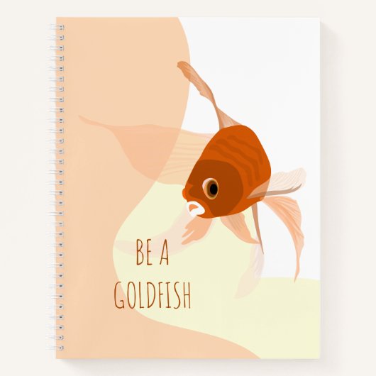 Ben Goldfish Moderne Eenvoudige Vectorillustratie Notitieboek (Voorkant)