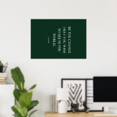 Ben groen de verandering poster (Thuiskantoor)