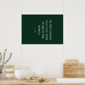 Ben groen de verandering poster (Keuken)