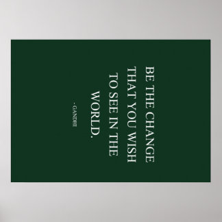 Ben groen de verandering poster
