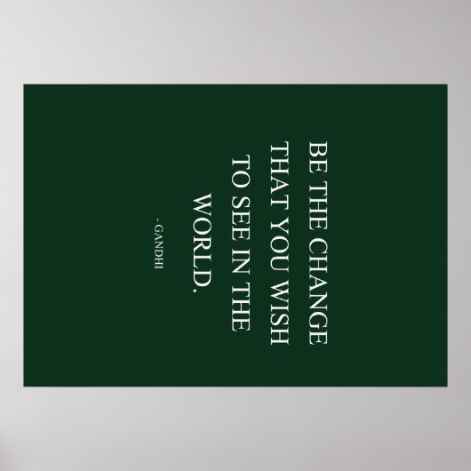 Ben groen de verandering poster (Voorkant)