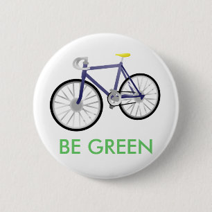 BEN GROEN RONDE BUTTON 5,7 CM