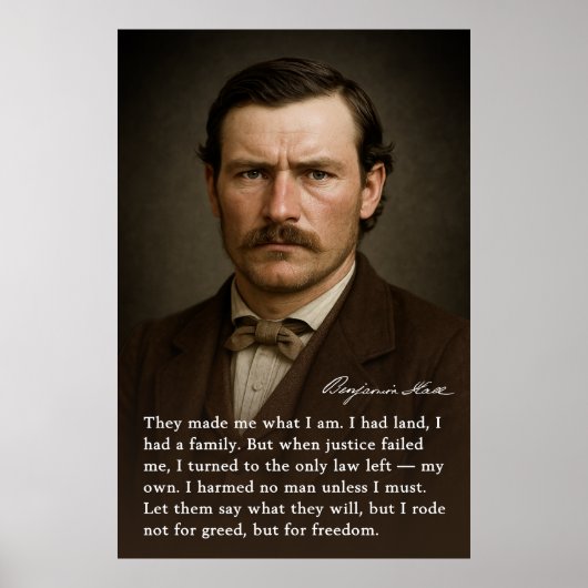 Ben Hall - De onwillige outlaw Poster (Voorkant)