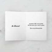 Ben Heilig Wenskaart, Aanmoediging, Open Deur Kaart (Binnen)