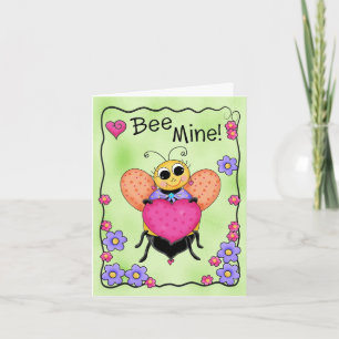 Ben het Art. van Valentijn van de Bij van de Feestdagen Kaart