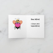 Ben het Art. van Valentijn van de Bij van de Feestdagen Kaart (Binnen)