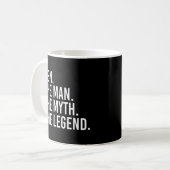 Ben het Man de mythe de legende grappige gedachte Koffiemok (Voorkant links)