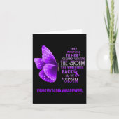Ben het Storm Fibromyalgia Awareness Butterfly Kaart (Voorkant)