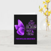 Ben het Storm Fibromyalgia Awareness Butterfly Kaart (Gele Bloem)