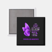 Ben het Storm Fibromyalgia Awareness Butterfly Magneet (Voorkant / Achterkant)