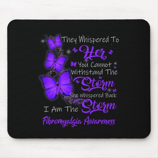 Ben het Storm fibromyalgie bewustzijn Muismat (Voorkant)